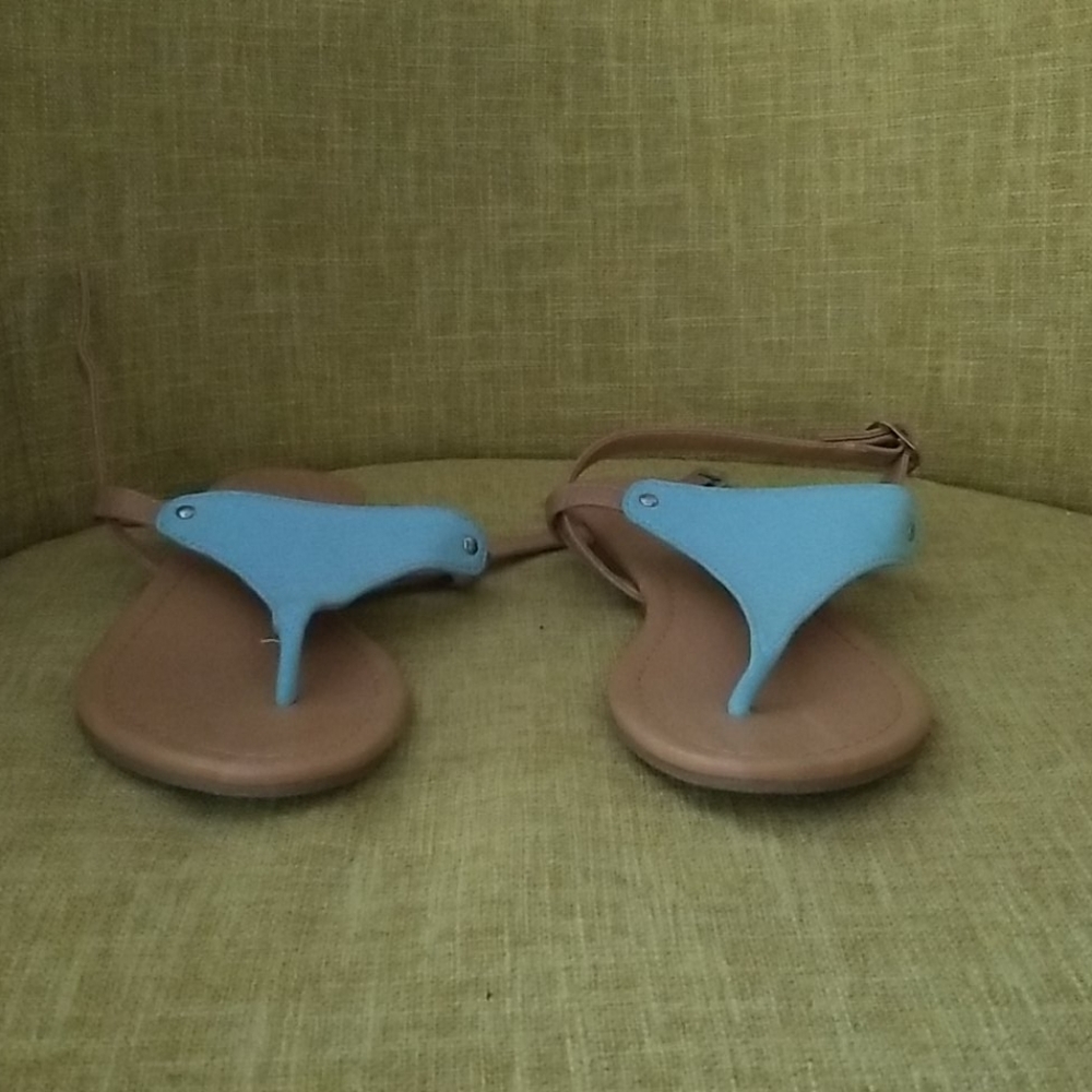 Blue sandals